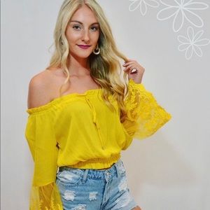 Yellow off the shoulder too